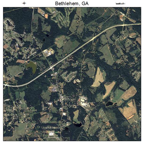 Bethlehem, GA air photo map