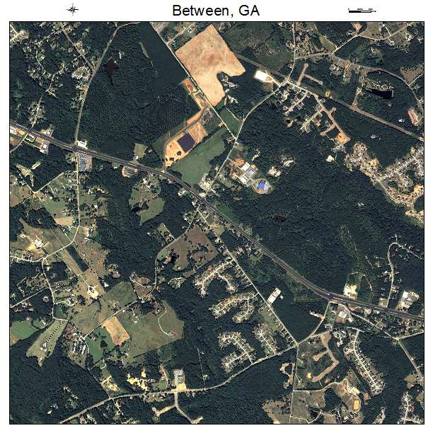 Between, GA air photo map