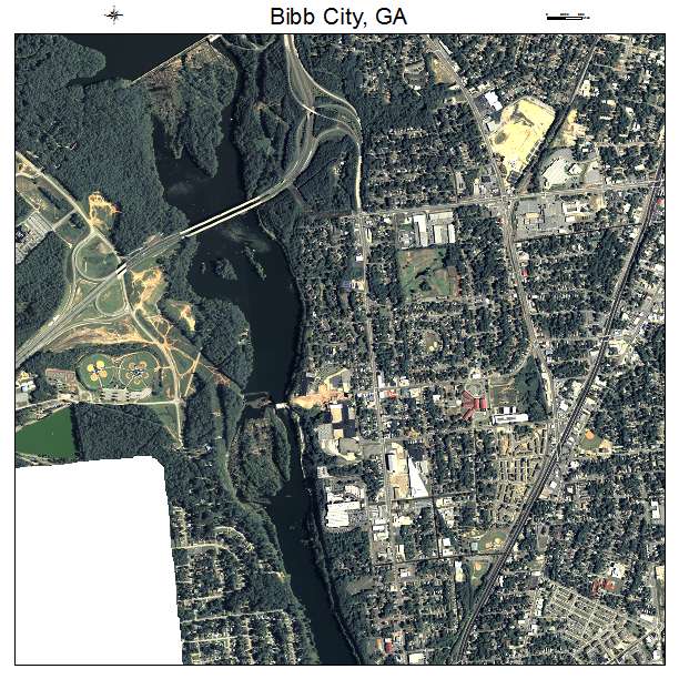 Bibb City, GA air photo map