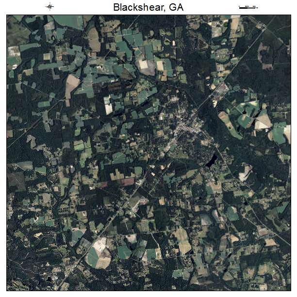 Blackshear, GA air photo map