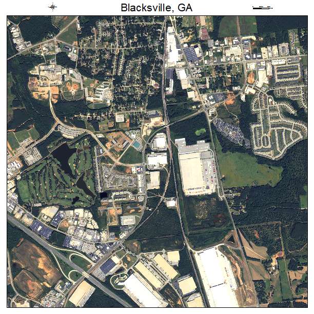 Blacksville, GA air photo map