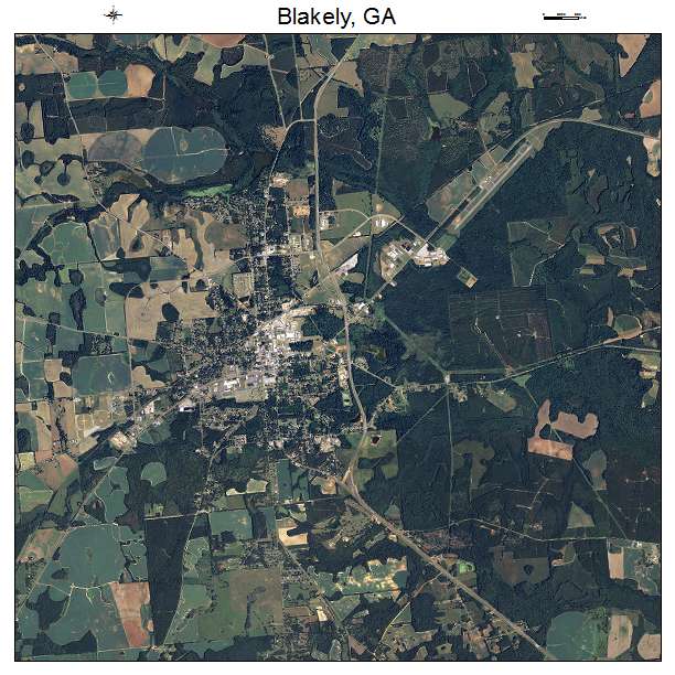 Blakely, GA air photo map