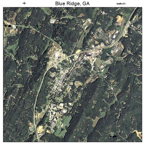 Blue Ridge, GA air photo map