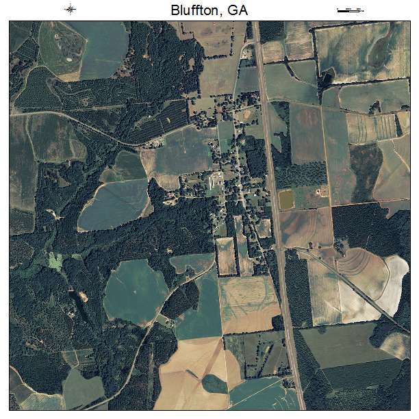 Bluffton, GA air photo map