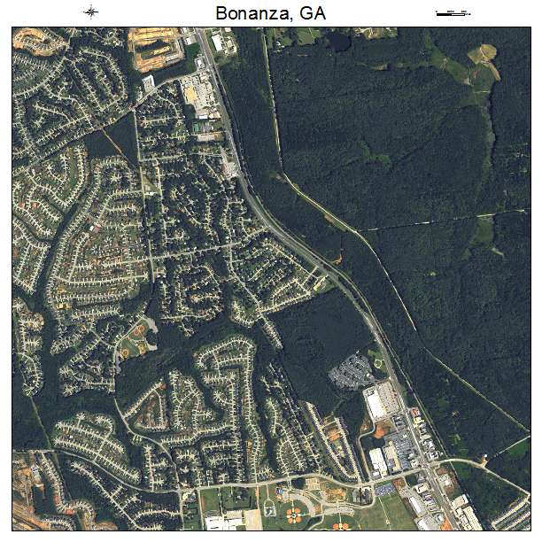 Bonanza, GA air photo map