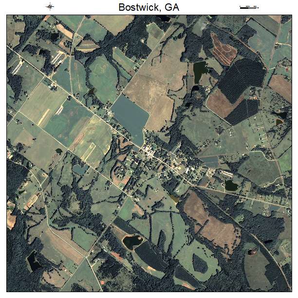 Bostwick, GA air photo map