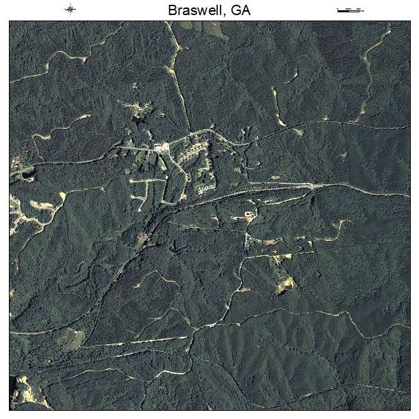 Braswell, GA air photo map