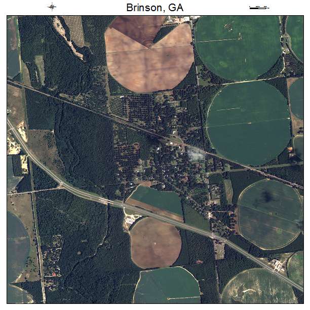 Brinson, GA air photo map