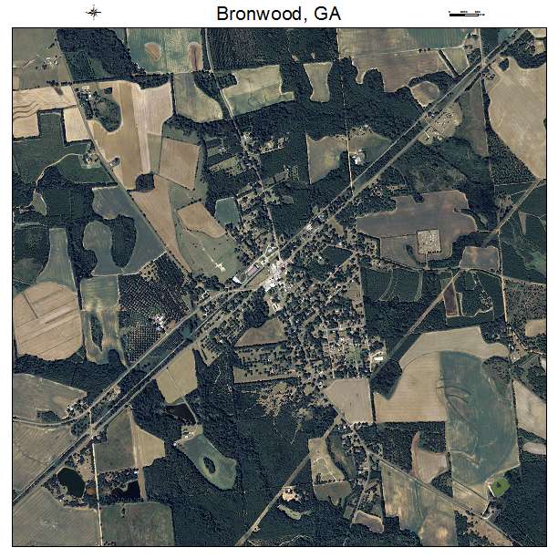 Bronwood, GA air photo map