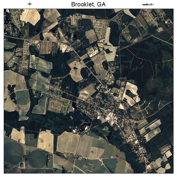 Brooklet, GA air photo map