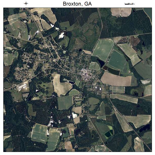 Broxton, GA air photo map