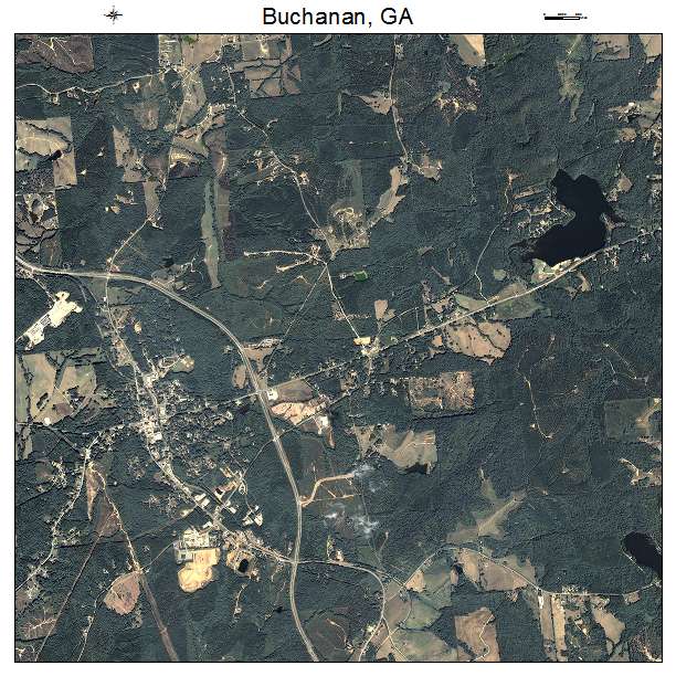 Buchanan, GA air photo map