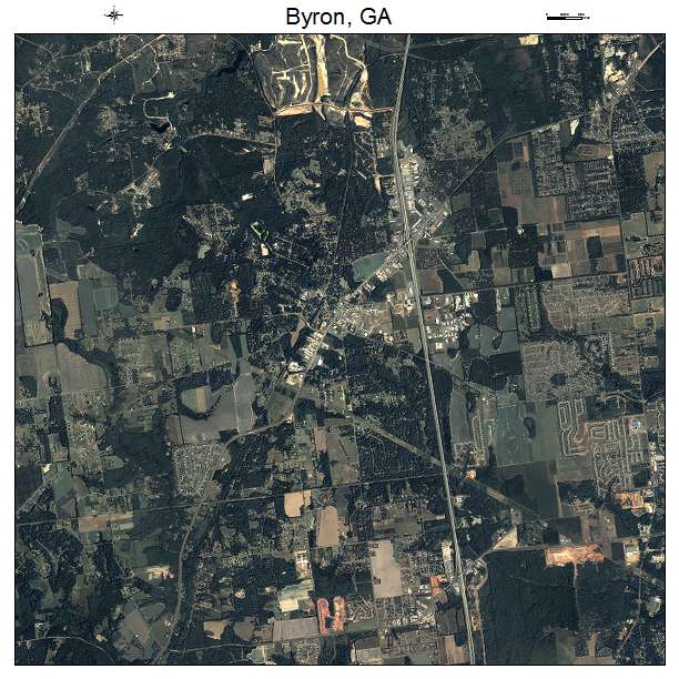 Byron, GA air photo map