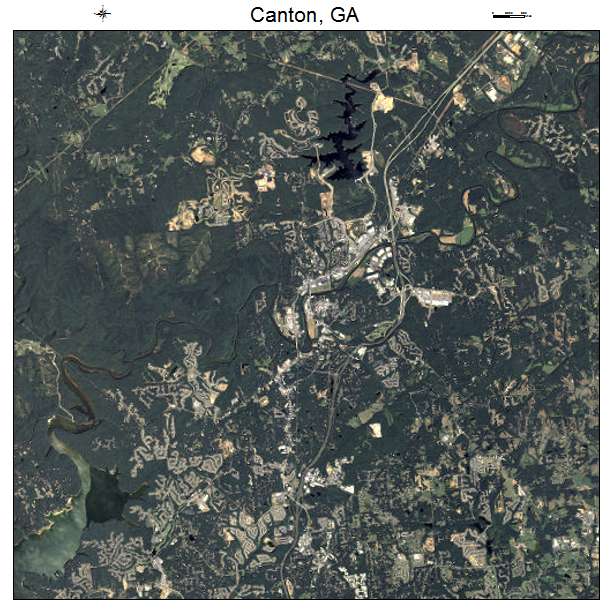 Canton, GA air photo map