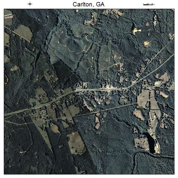 Carlton, GA air photo map
