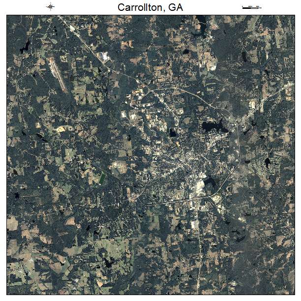 Carrollton, GA air photo map