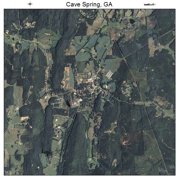 Cave Spring, GA air photo map