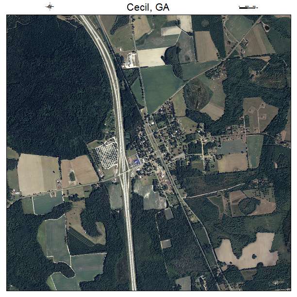 Cecil, GA air photo map