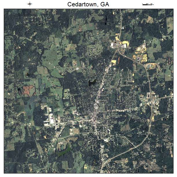 Cedartown, GA air photo map