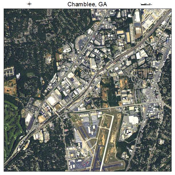 Chamblee, GA air photo map
