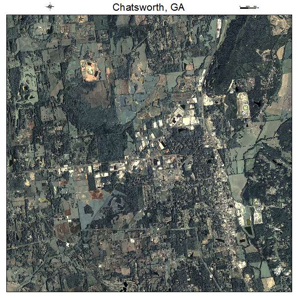 Chatsworth, GA air photo map