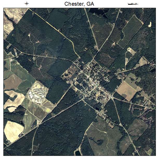 Chester, GA air photo map