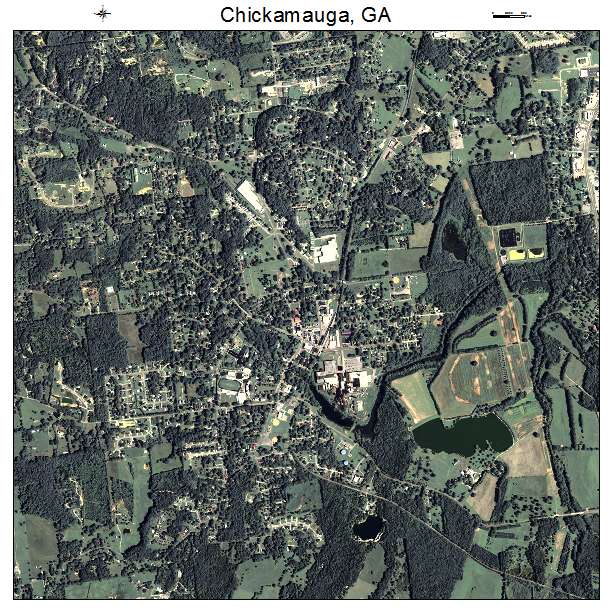 Chickamauga, GA air photo map
