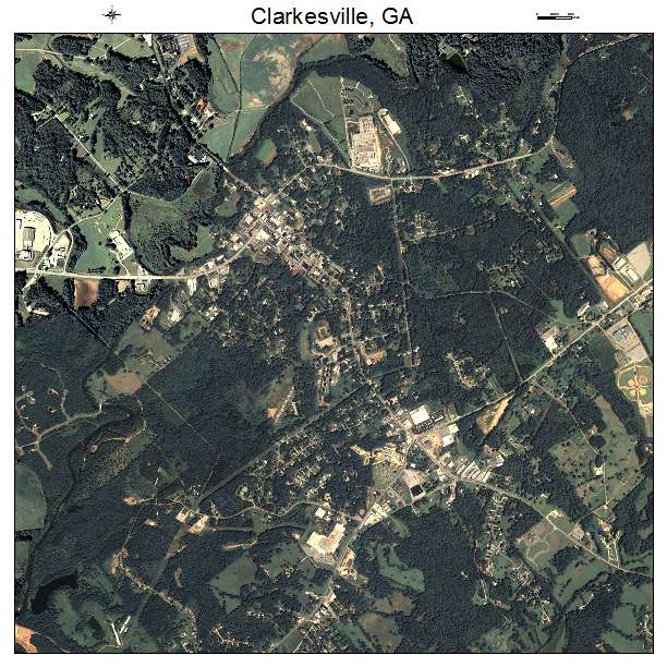 Clarkesville, GA air photo map