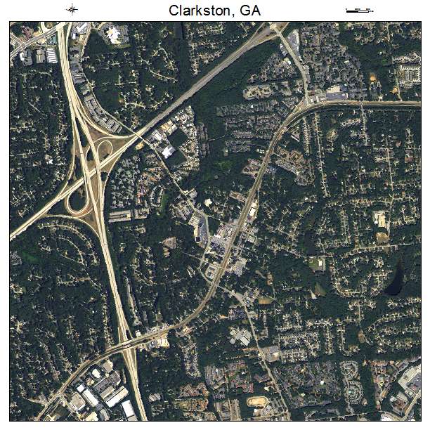 Clarkston, GA air photo map