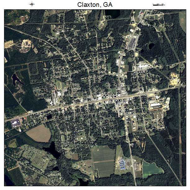 Claxton, GA air photo map