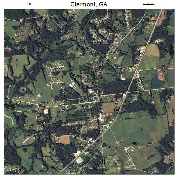 Clermont, GA air photo map