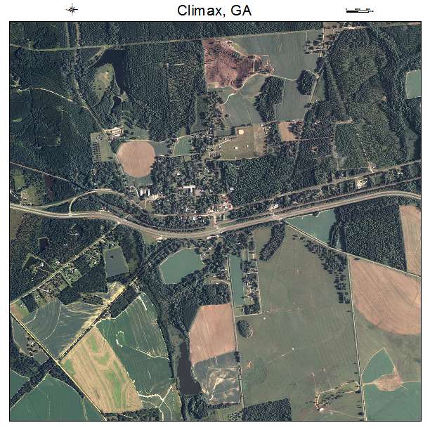 Climax, GA air photo map