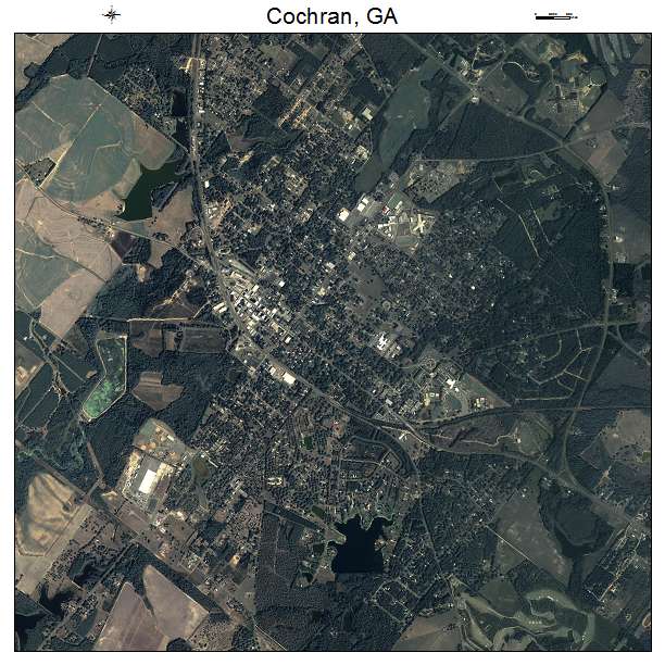 Cochran, GA air photo map