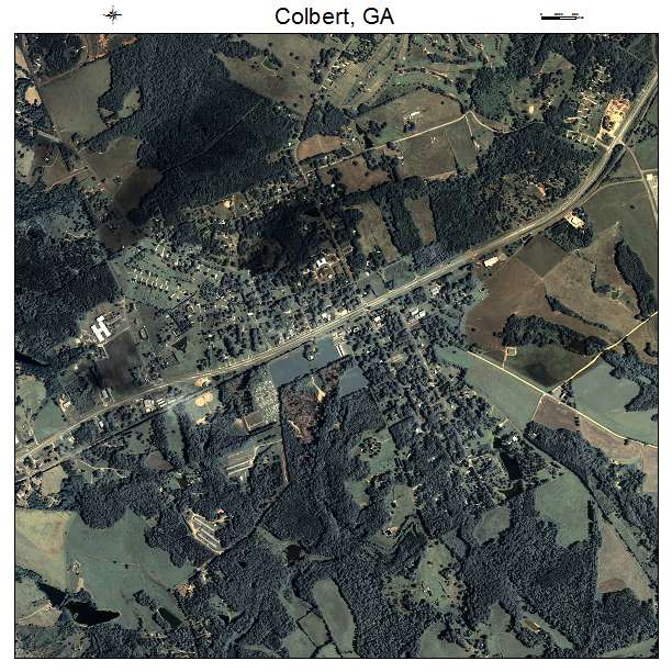 Colbert, GA air photo map