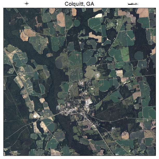 Colquitt, GA air photo map