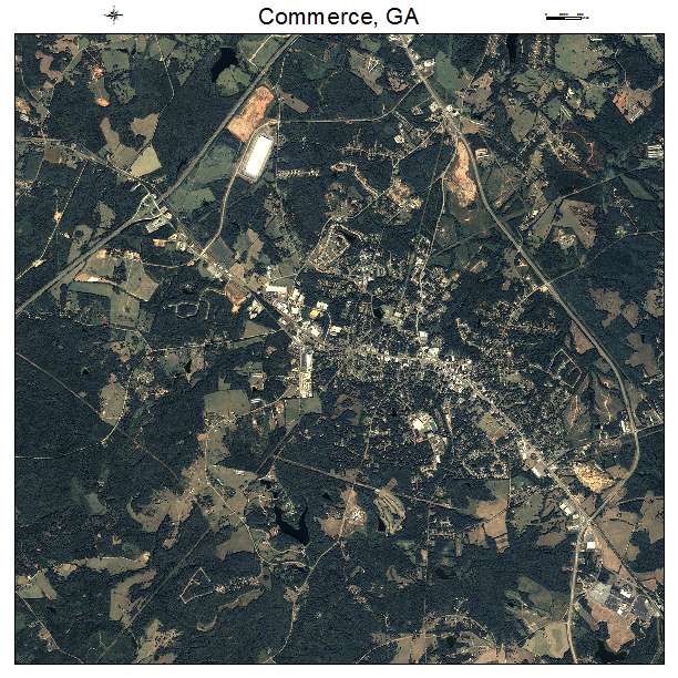 Commerce, GA air photo map