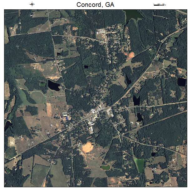 Concord, GA air photo map
