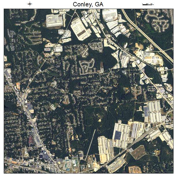 Conley, GA air photo map