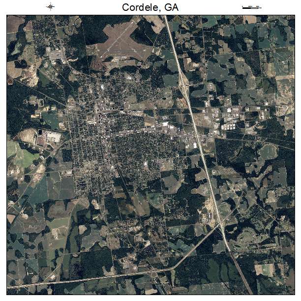 Cordele, GA air photo map