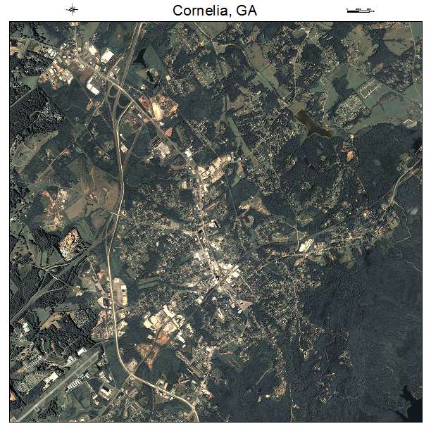 Cornelia, GA air photo map