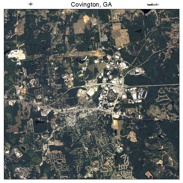 Covington, GA air photo map