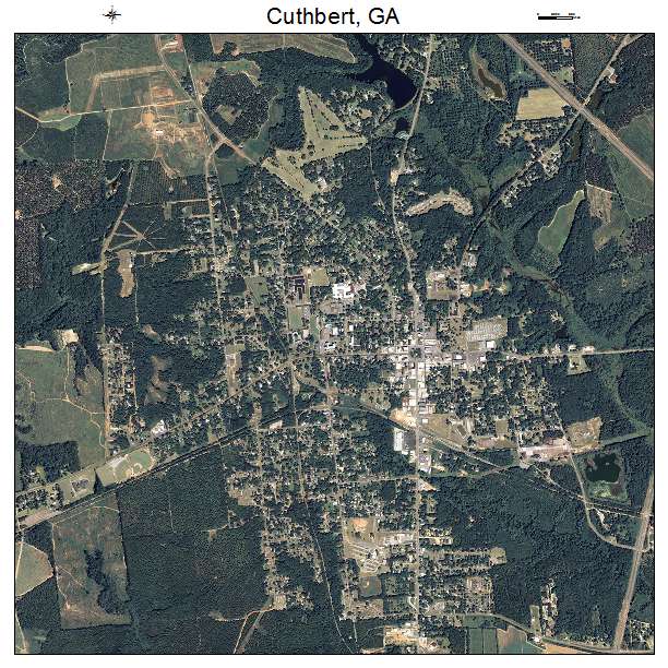 Cuthbert, GA air photo map