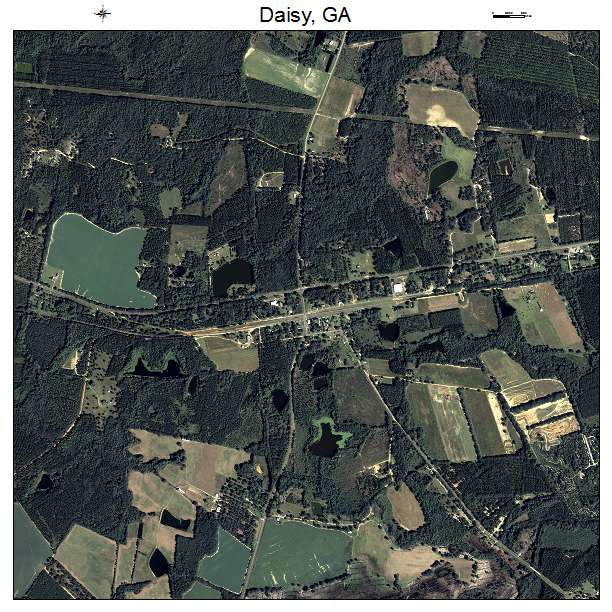 Daisy, GA air photo map