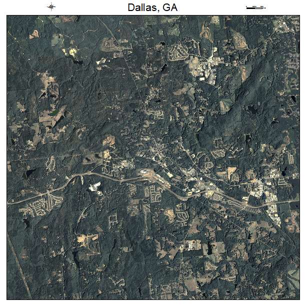 Dallas, GA air photo map