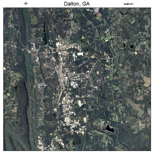 Dalton, GA air photo map