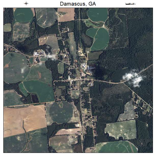 Damascus, GA air photo map