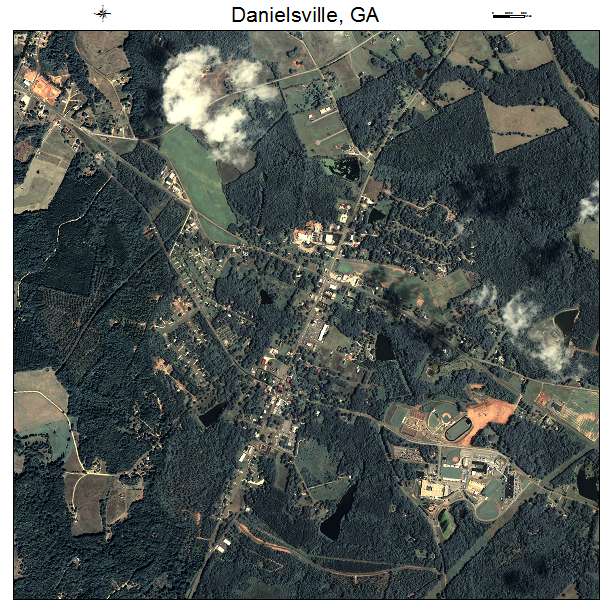 Danielsville, GA air photo map