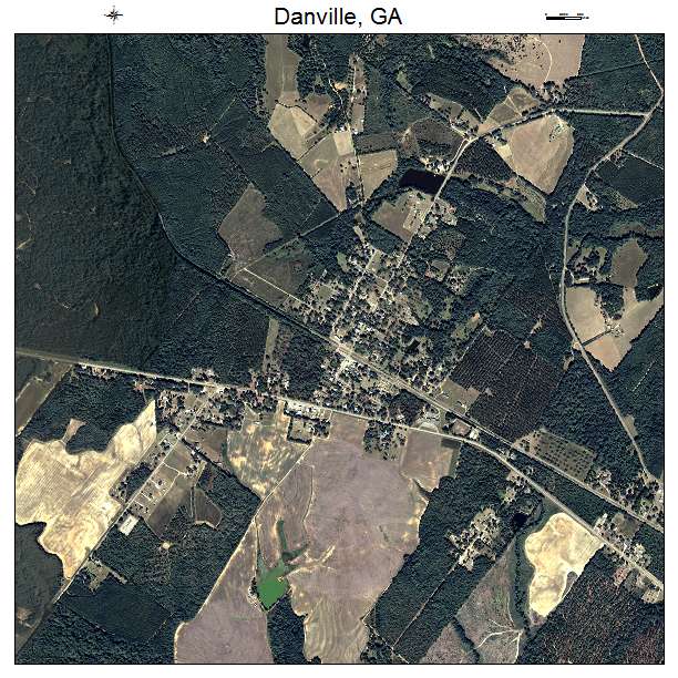 Danville, GA air photo map