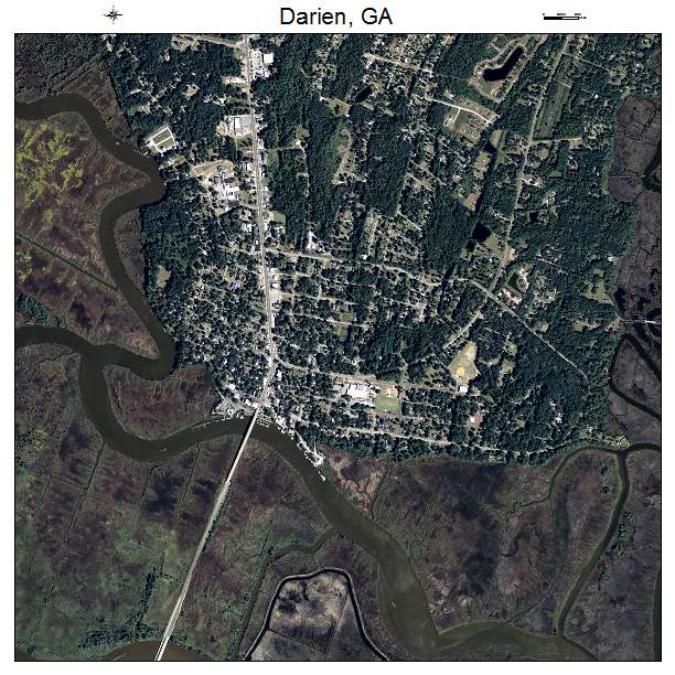 Darien, GA air photo map