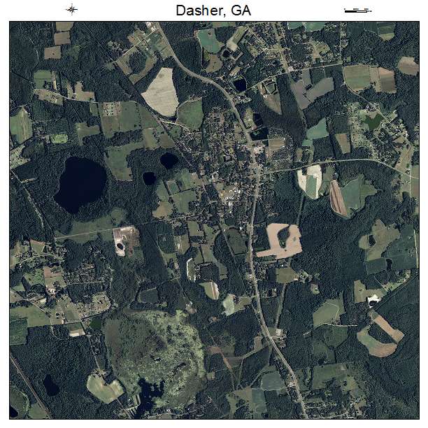 Aerial Photography Map of Dasher, GA Georgia